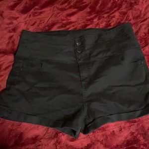 Black High Waisted shorts
